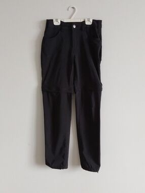 "Woods" Women's Black Convertible Zip-Off Travel Pants